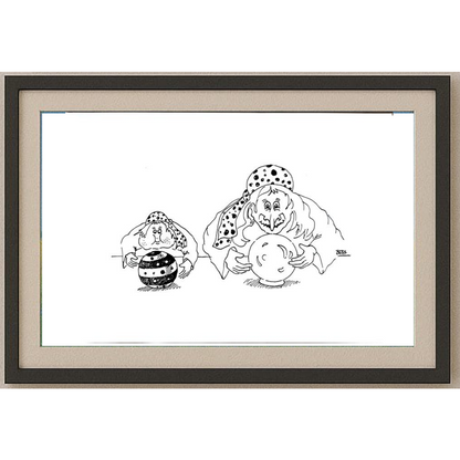 Winfried Besslich 29x21cm Orijinal Karikatür BOD00361