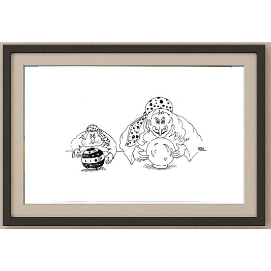 Winfried Besslich 29x21cm Orijinal Karikatür BOD00361