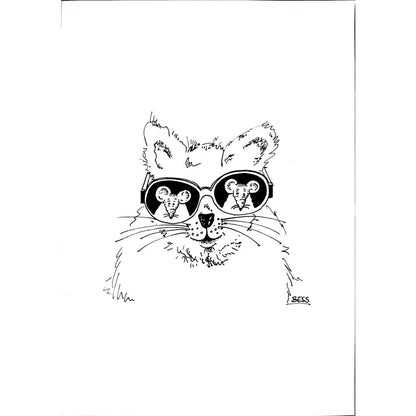 Winfried Besslich 29x21cm Orijinal Karikatür BOD00362