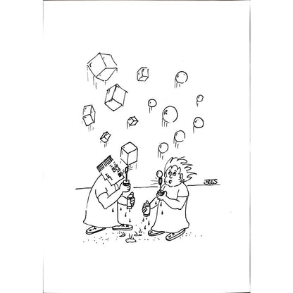 Winfried Besslich 29x21cm Orijinal Karikatür BOD00363