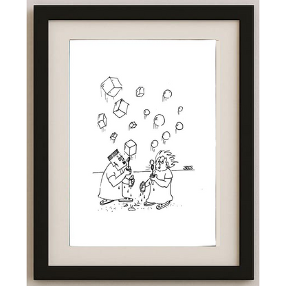 Winfried Besslich 29x21cm Orijinal Karikatür BOD00363