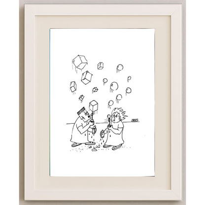 Winfried Besslich 29x21cm Orijinal Karikatür BOD00363