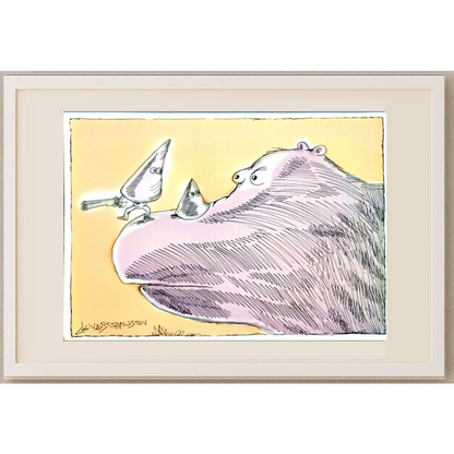 Chenzov Lev 29x21cm Orijinal Karikatür BOD00364