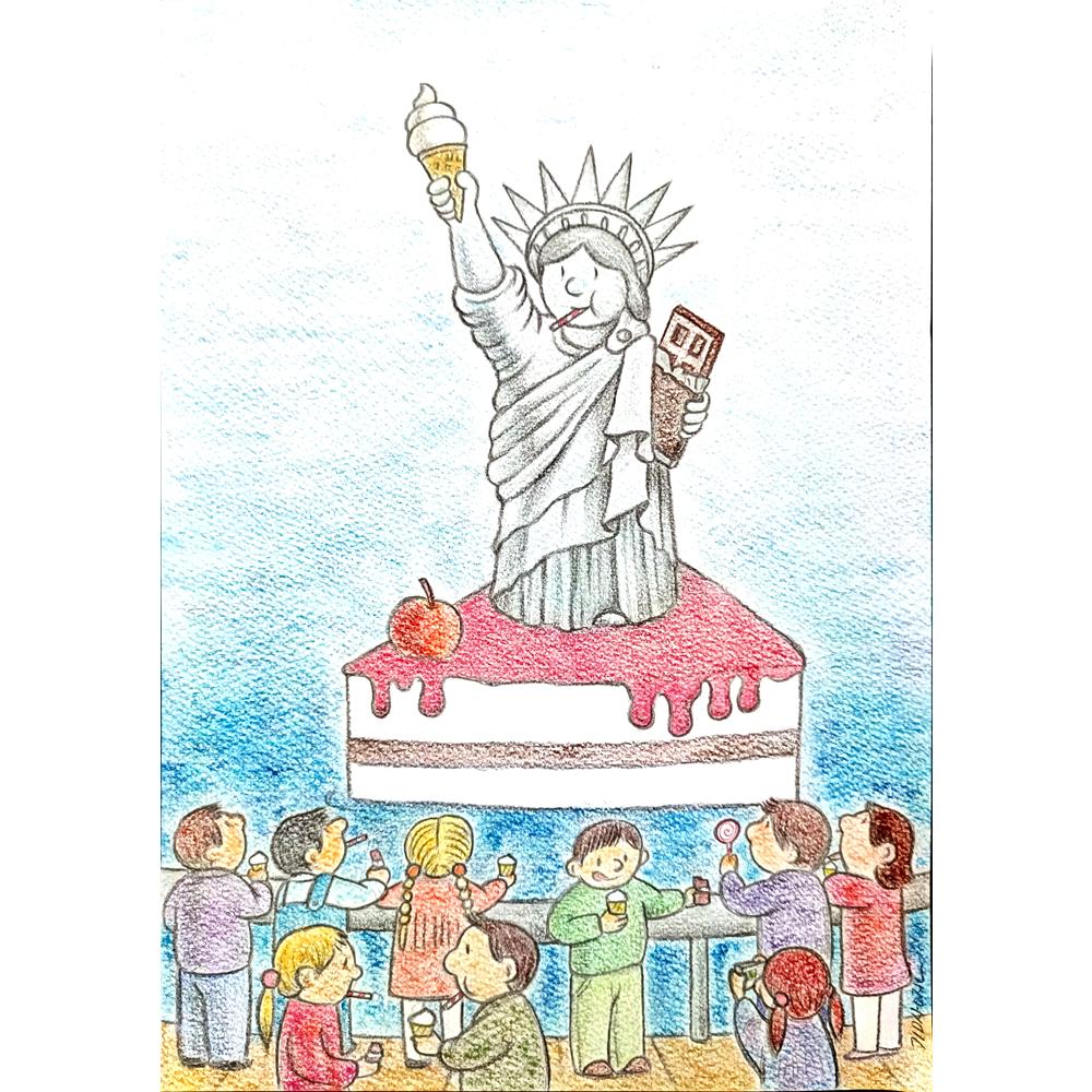 Sang Jin Kim 29x21cm Orijinal Karikatür BOD00365