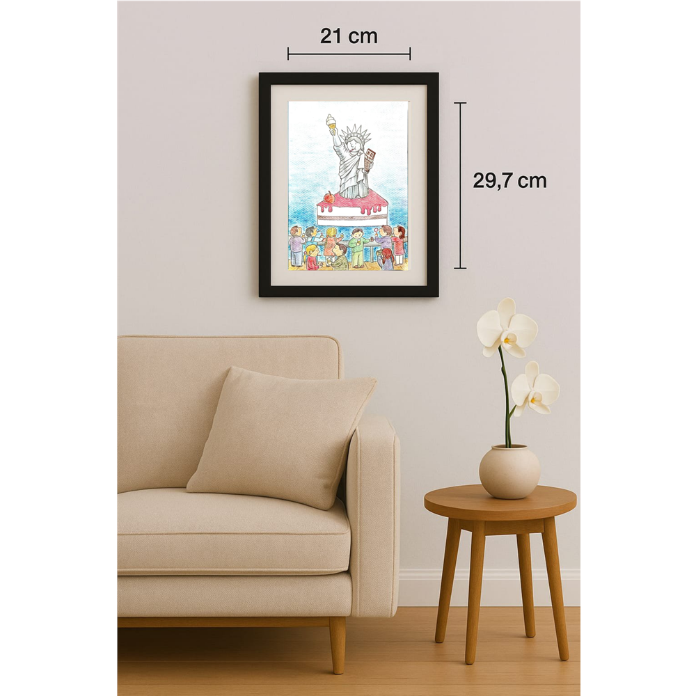 Sang Jin Kim 29x21cm Orijinal Karikatür BOD00365