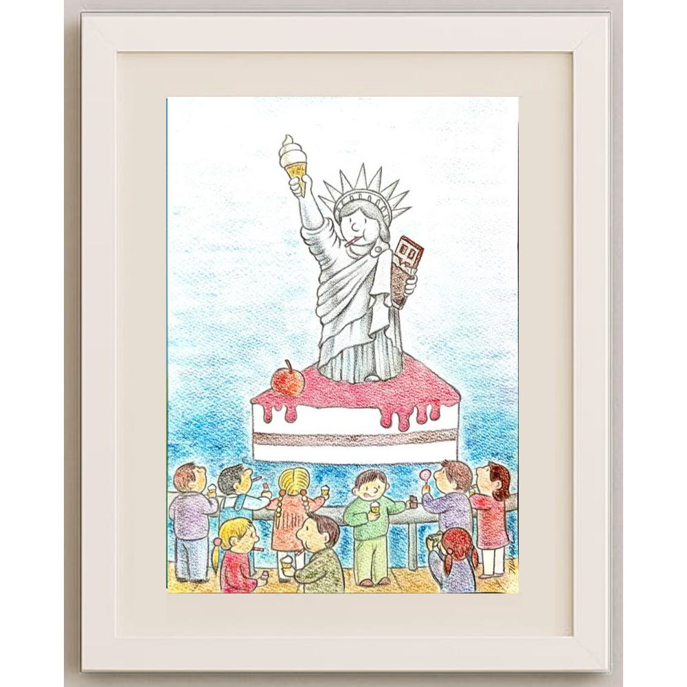 Sang Jin Kim 29x21cm Orijinal Karikatür BOD00365