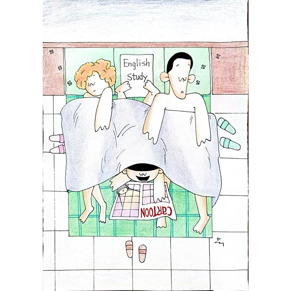 Shangjun 29x21cm Orijinal Karikatür BOD00366
