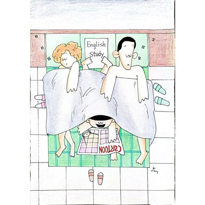 Shangjun 29x21cm Orijinal Karikatür BOD00366