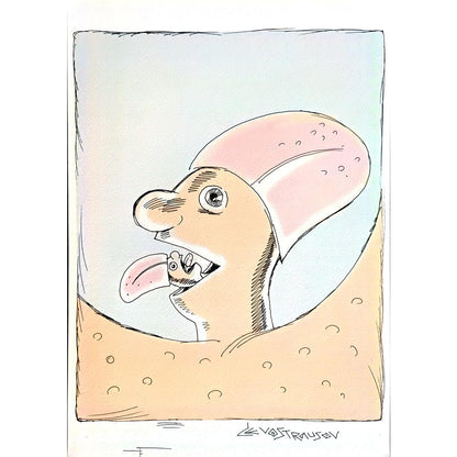 Chenzov Lev 29x21cm Orijinal Karikatür BOD00367