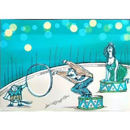 Chenzov Lev 29x21cm Orijinal Karikatür BOD00368