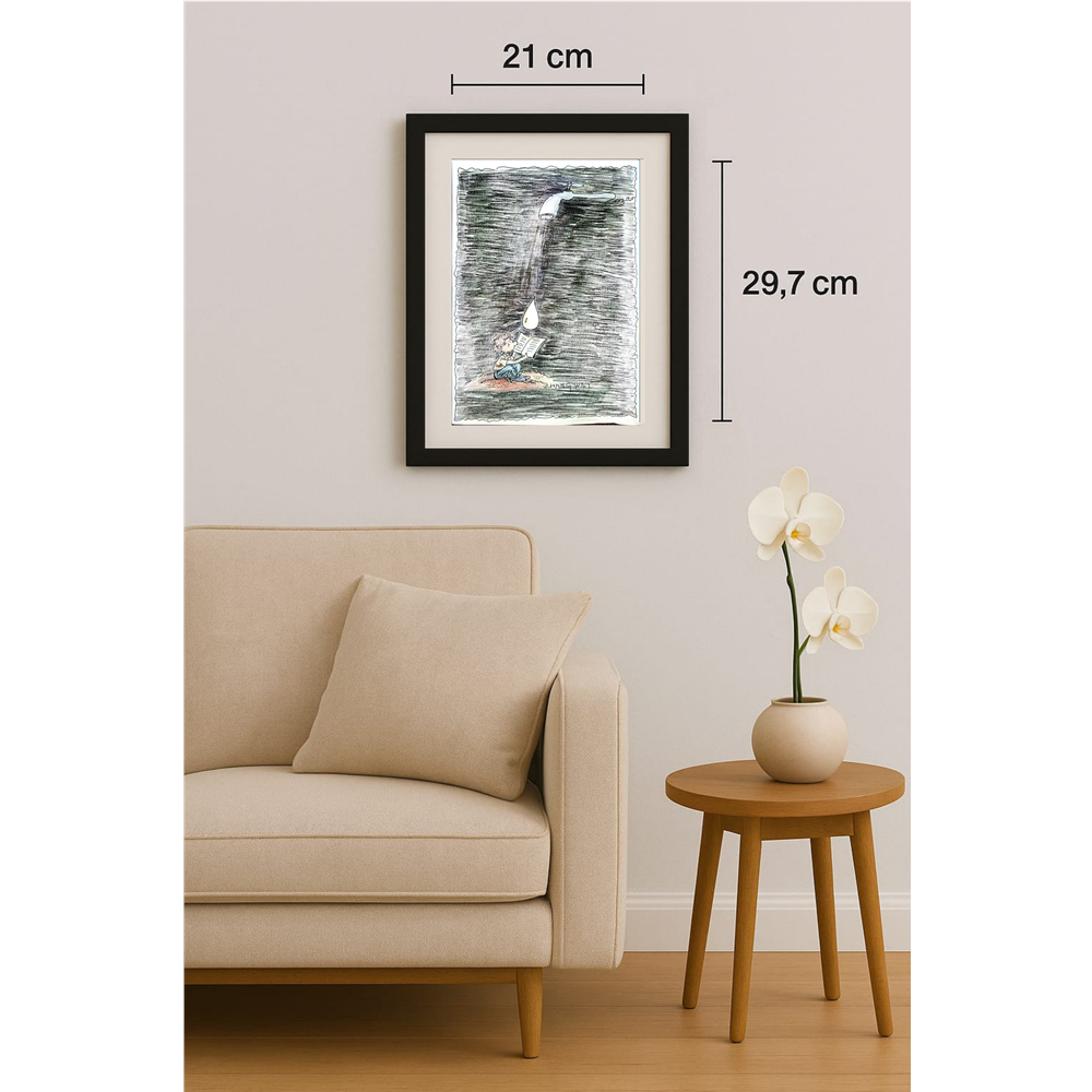 Zhang Wei 29x21cm Original Cartoon BOD00371