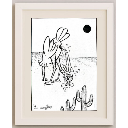Li Guangjun 29x21cm Orijinal Karikatür BOD00372