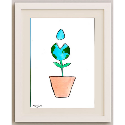 Marjan Rezaie 29x21cm Original Cartoon BOD00377