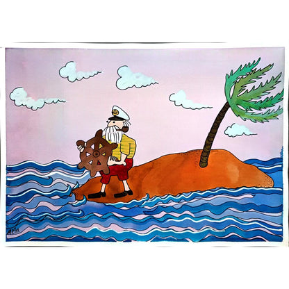 Marzeyah Rezaei 29x21cm Orijinal Karikatür BOD00378