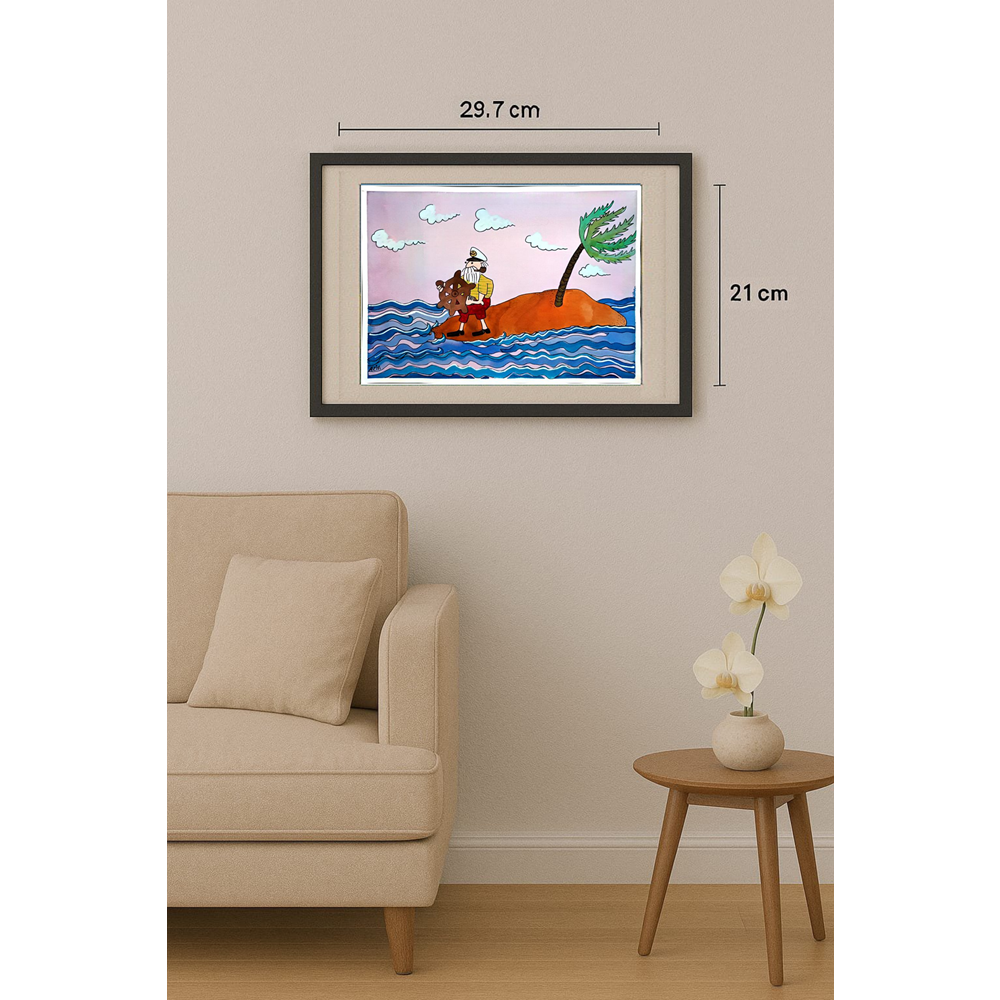 Marzeyah Rezaei 29x21cm Orijinal Karikatür BOD00378