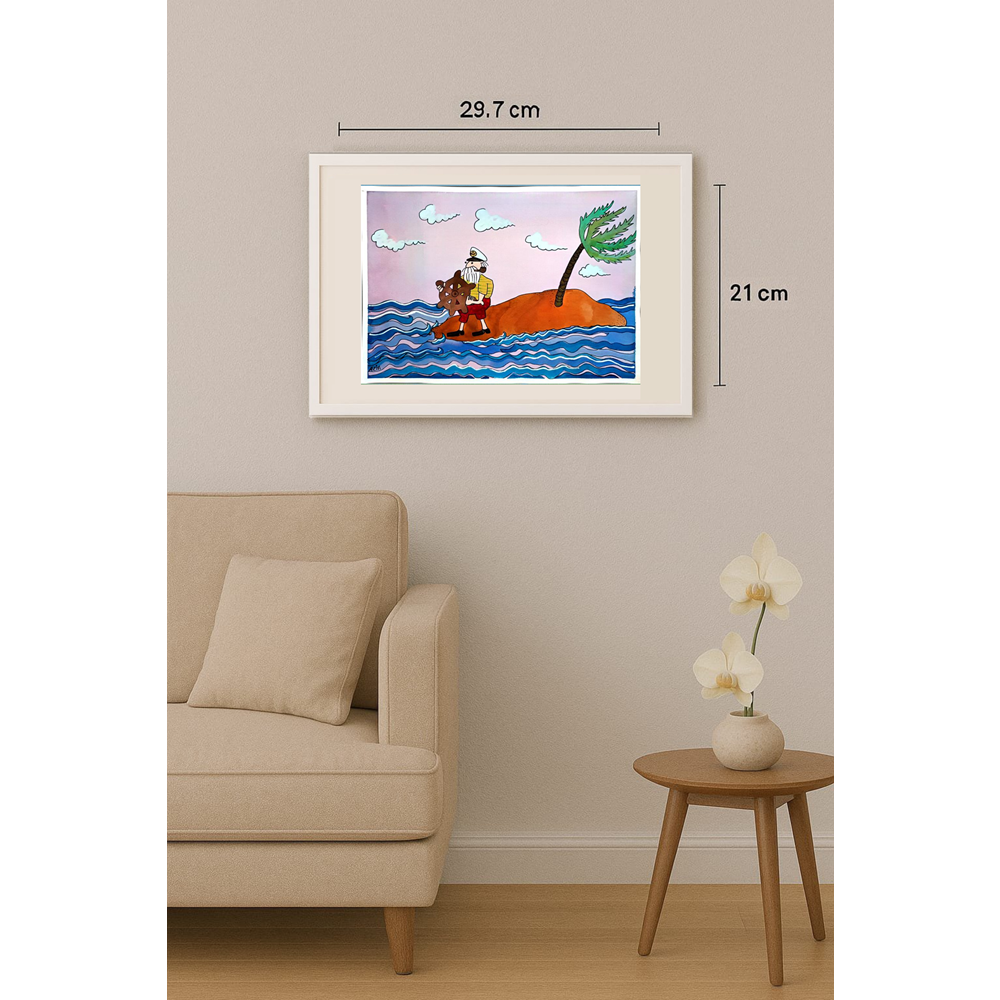 Marzeyah Rezaei 29x21cm Orijinal Karikatür BOD00378