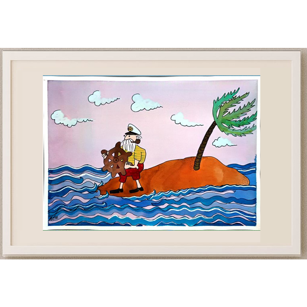 Marzeyah Rezaei 29x21cm Orijinal Karikatür BOD00378