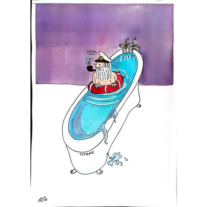 Marzeyah Rezaei 29x21cm Orijinal Karikatür BOD00379