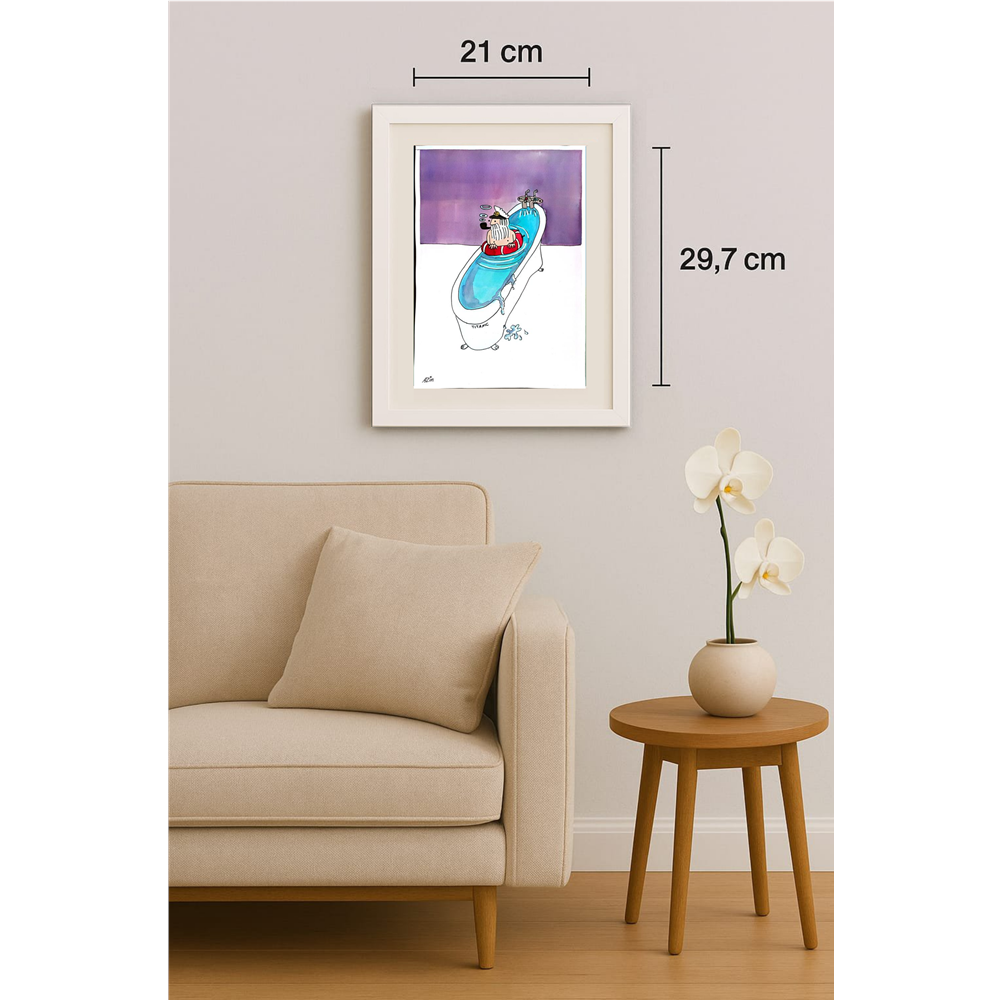 Marzeyah Rezaei 29x21cm Orijinal Karikatür BOD00379