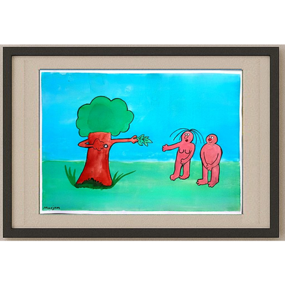 Marjan Rezaie 29x21cm Orijinal Karikatür BOD00380
