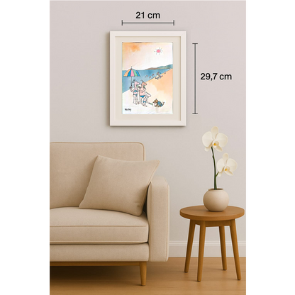 Ye Ting 29x21cm Orijinal Karikatür BOD00382
