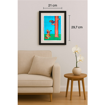 Ramin Rezaie 29x21cm Orijinal Karikatür BOD00383