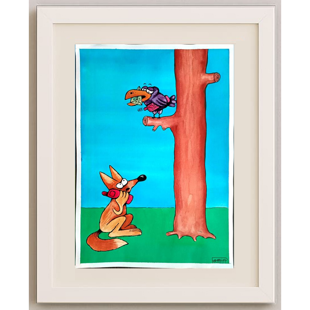 Ramin Rezaie 29x21cm Orijinal Karikatür BOD00383