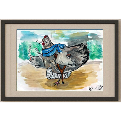 Irina Kran 29x21cm Orijinal Karikatür BOD00384