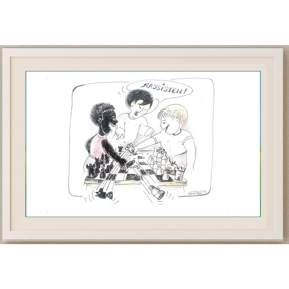 Wolfgang Schlegel 29x21cm Original Cartoon BOD00388