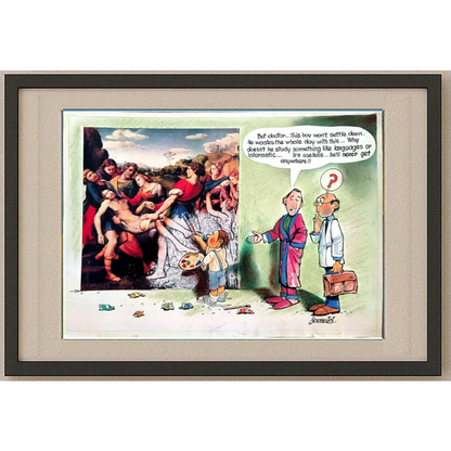 Osmar Sorbellini 29x21cm Orijinal Karikatür BOD00390