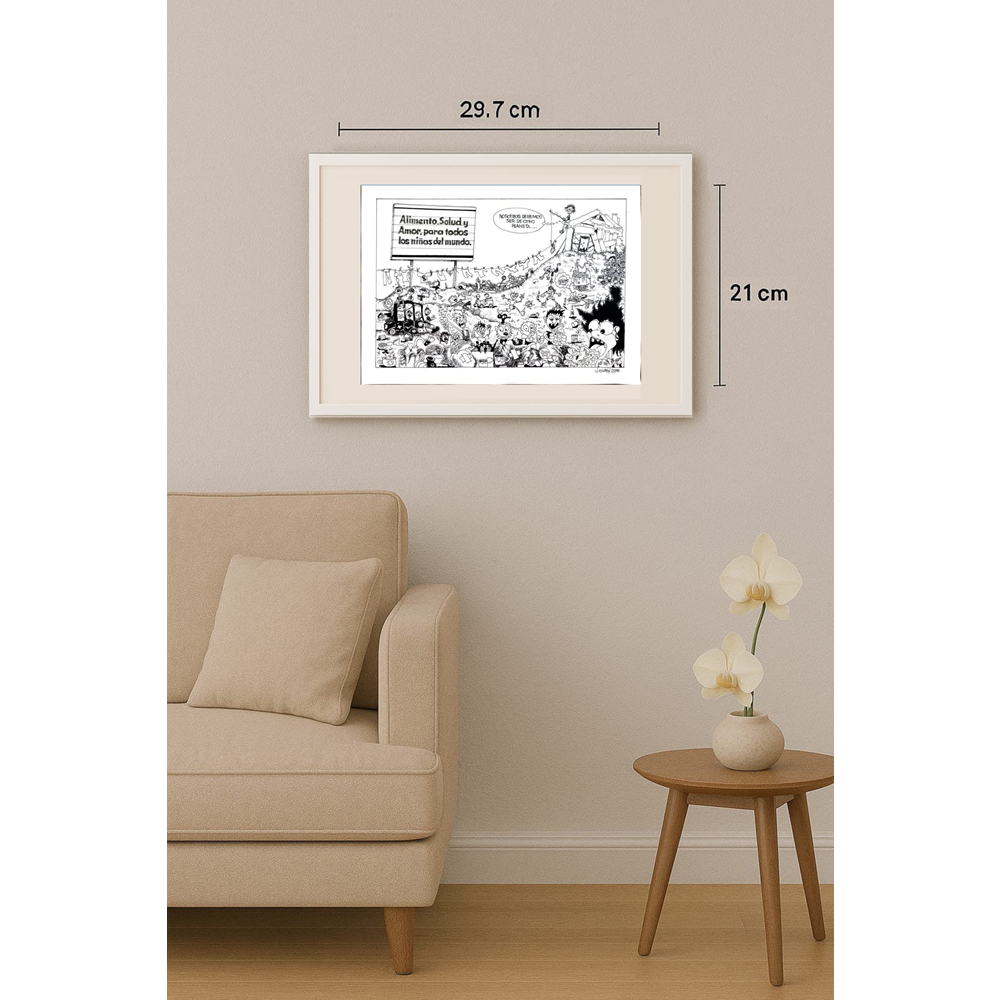 Josuran Oscar 29x21cm Orijinal Karikatür BOD00391