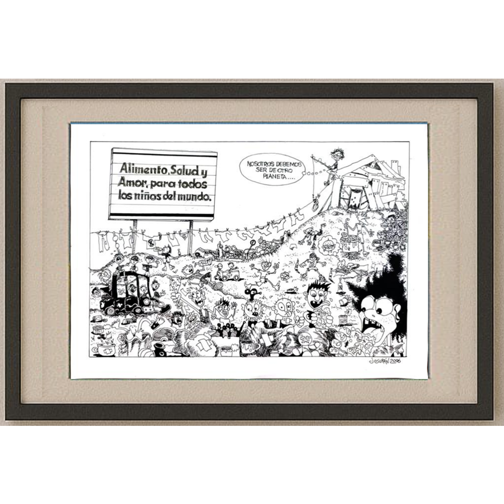 Josuran Oscar 29x21cm Orijinal Karikatür BOD00391