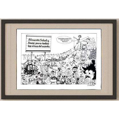 Josuran Oscar 29x21cm Orijinal Karikatür BOD00391