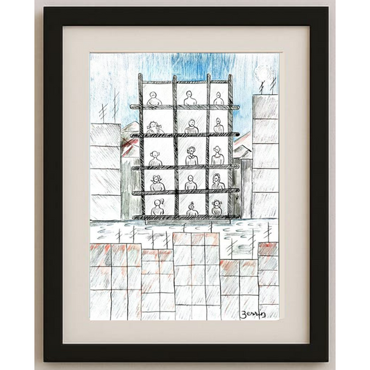 Zerrin Tığlıoğlu 29x21cm Original Cartoon BOD00392