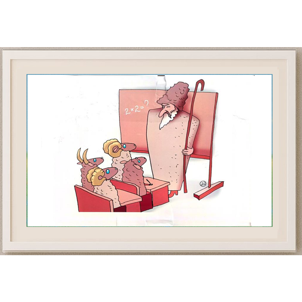 Evgeny Kran 29x21cm Orijinal Karikatür BOD00393
