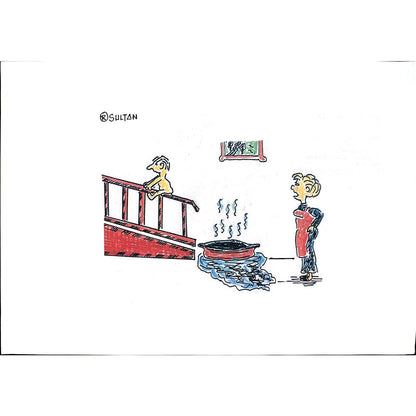 Reshad Sultanovic 29x21cm Orijinal Karikatür BOD00394