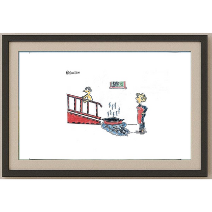 Reshad Sultanovic 29x21cm Orijinal Karikatür BOD00394