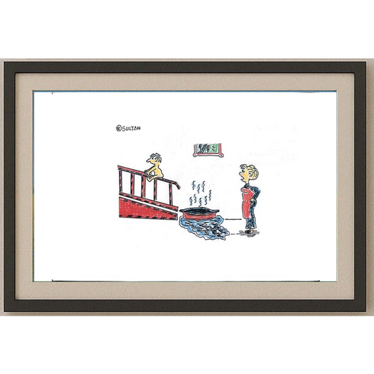 Reshad Sultanovic 29x21cm Orijinal Karikatür BOD00394