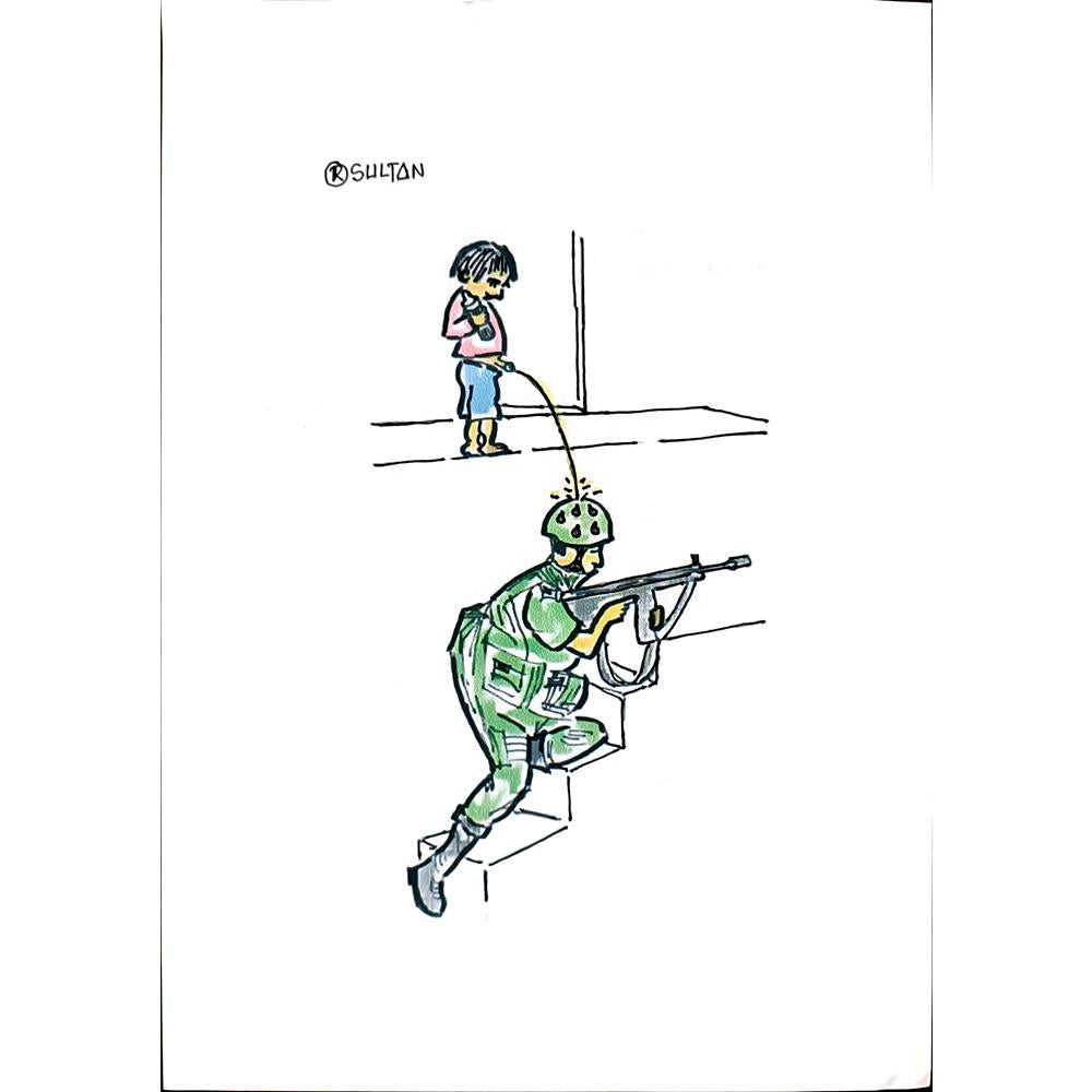Reshad Sultanovic 29x21cm Orijinal Karikatür BOD00396
