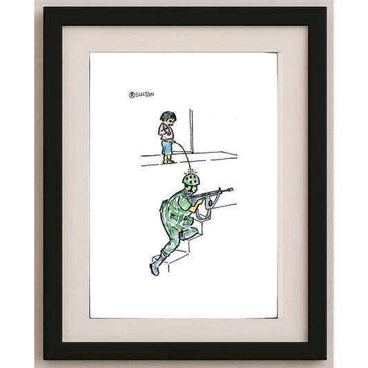 Reshad Sultanovic 29x21cm Orijinal Karikatür BOD00396