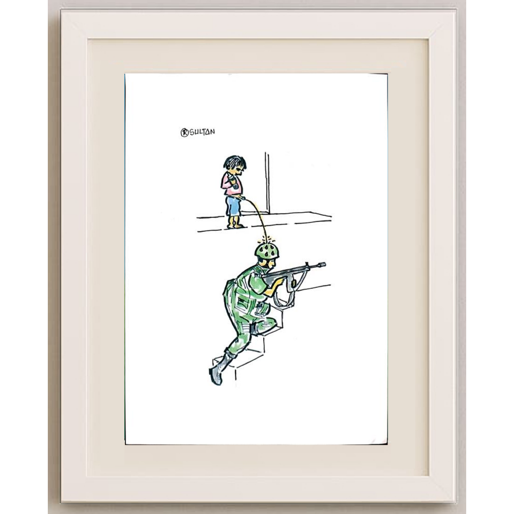 Reshad Sultanovic 29x21cm Orijinal Karikatür BOD00396