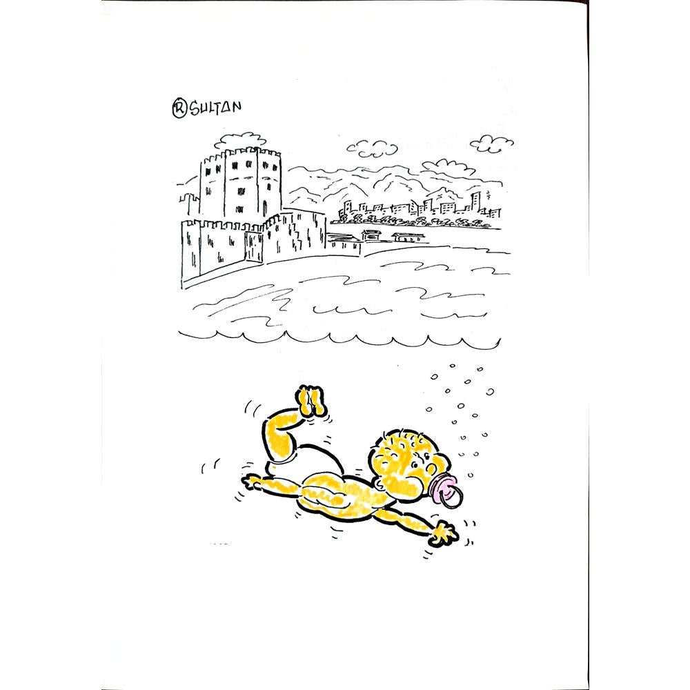 Reshad Sultanovic 29x21cm Orijinal Karikatür BOD00397