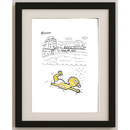 Reshad Sultanovic 29x21cm Orijinal Karikatür BOD00397