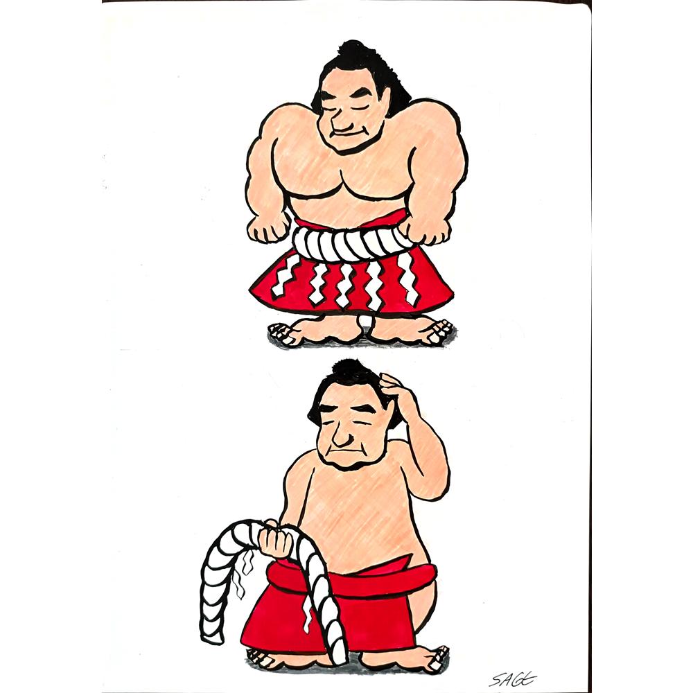 Sage Miyata 29x21cm Orijinal Karikatür BOD00399