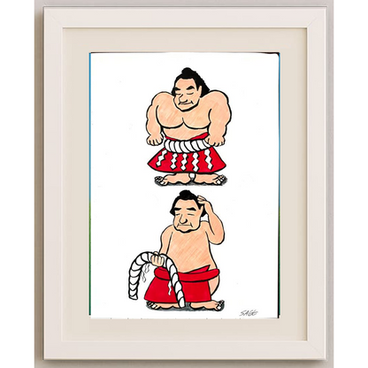 Sage Miyata 29x21cm Orijinal Karikatür BOD00399