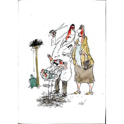 Georgijevski Miroslav 29x21cm Orijinal Karikatür BOD00401