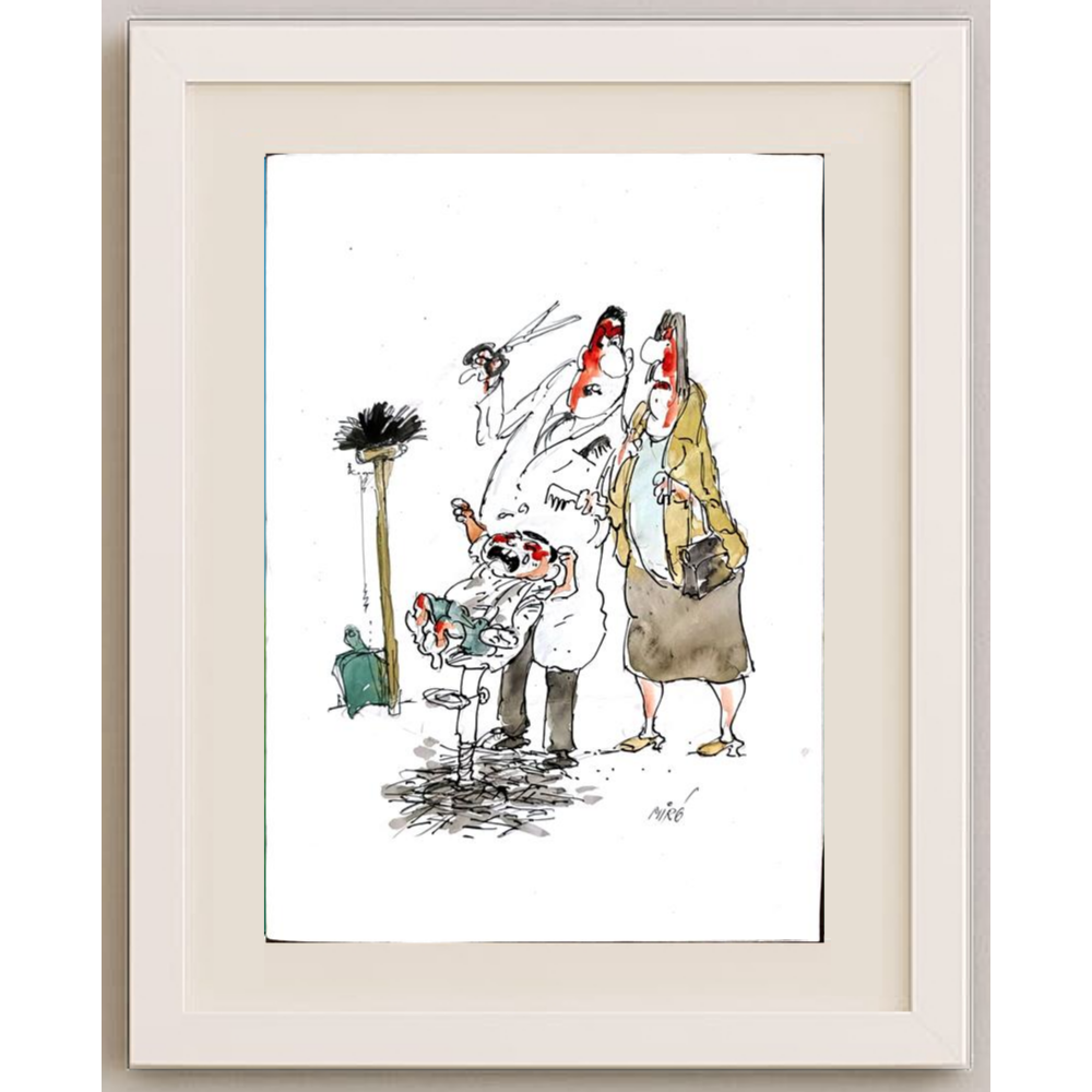 Georgijevski Miroslav 29x21cm Orijinal Karikatür BOD00401