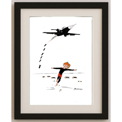 Burhanettin Ardagil 29x21cm Orijinal Karikatür BOD00407