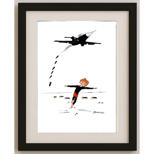 Burhanettin Ardagil 29x21cm Orijinal Karikatür BOD00407