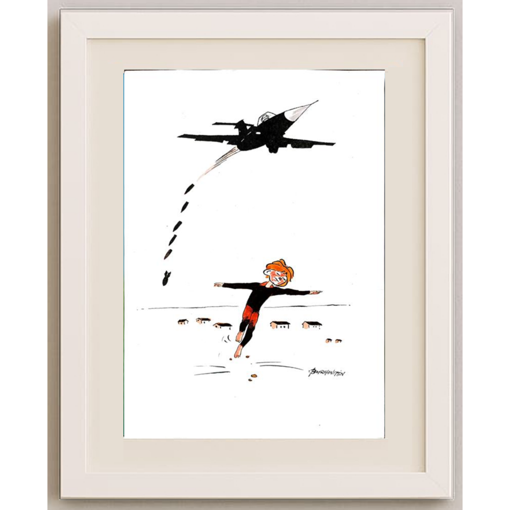 Burhanettin Ardagil 29x21cm Orijinal Karikatür BOD00407